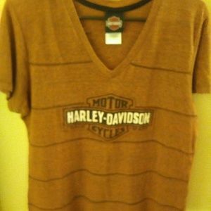 (Women's) HARLEY DAVIDSON v-neck shirt